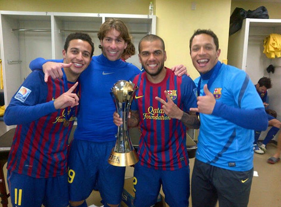 Thiago Alcantara Maxwell Alves Adriano Barcelona Santos svetovno klubsko prvenst