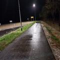 poplavljena cesta pod Tolminom