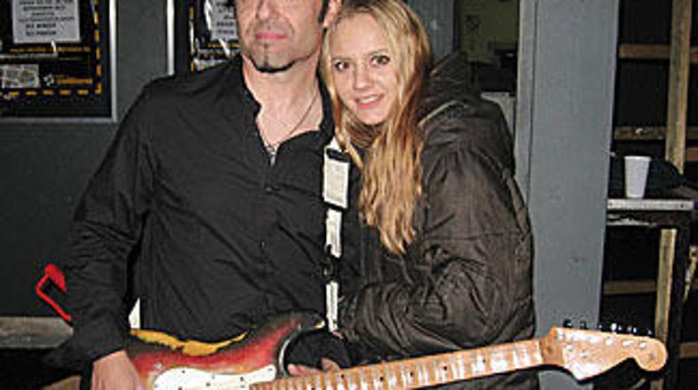 Mark Lemer z Apolonijo Šterk, pevko skupine Lunn-a-park