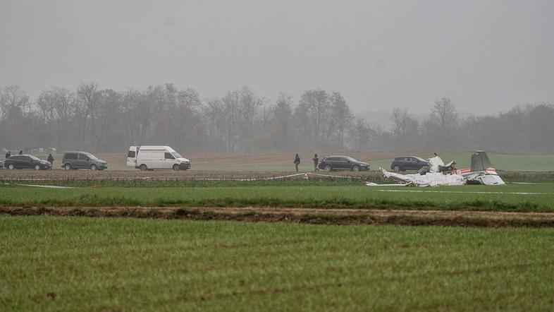 Strmoglavljenje letala v Prekmurju