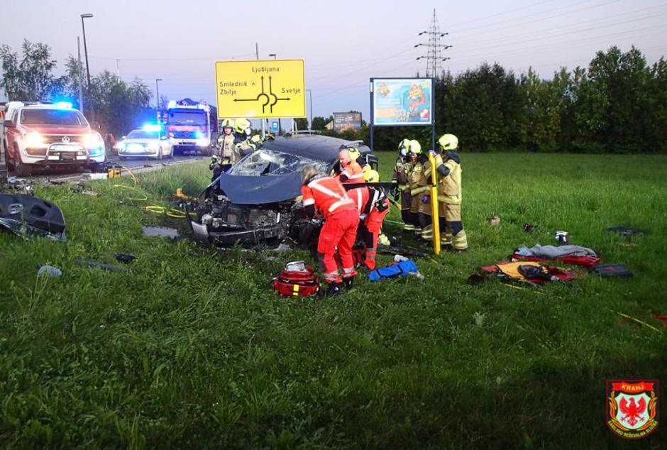 Nesreča pri Medvodah | Avtor: PU Kranj