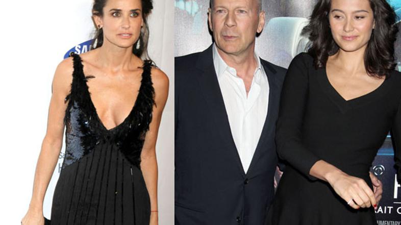 Demi Moore, Bruce Willis, Emma Heming