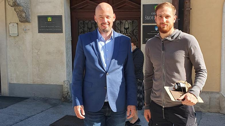 Jan Oblak, Tine Radinja, Škofja Loka