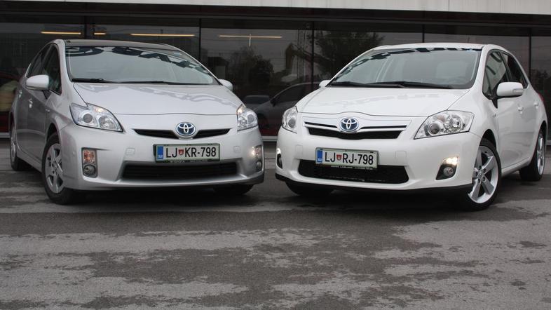 Toyota auris in prius