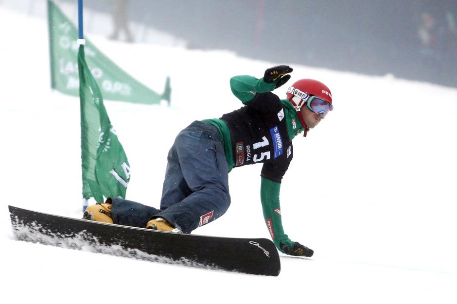 Sport 18.01.2014 Zan Kosir, svetovni pokal, paralelni veleslalom, Rogla, smucanj | Avtor: Saša Despot