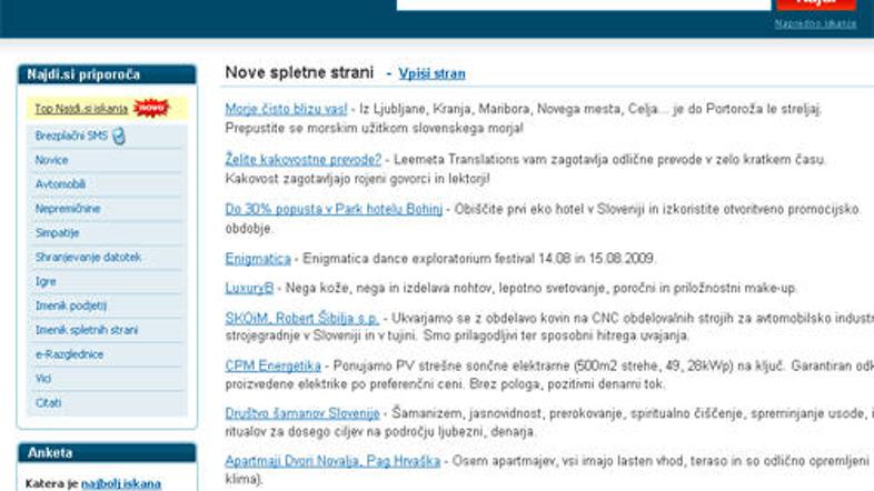 Telekom Slovenije je 100-odstotni lastnik Najdi.si.