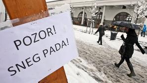 sneg Ljubljana