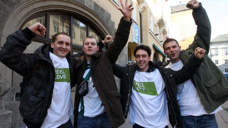 Slovenija EP 2010 Innsbruck  navijači