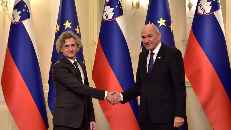 Janez Janša in Robert Golob