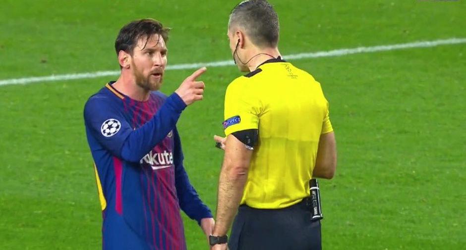 lionel messi damir skomina | Avtor: Reševalni pas/Twitter