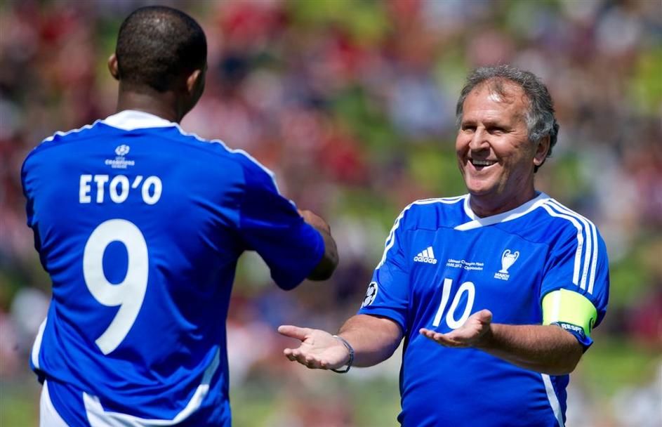 Eto'o Zico München olimpijski stadion tekma zvezd prijateljska