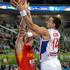 (Srbija - Španija) Victor Claver Raško Katić EuroBasket Stožice Ljubljana