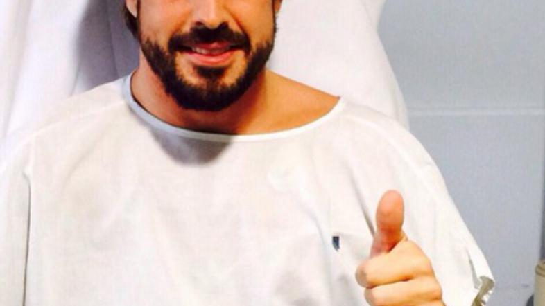 alonso bolnišnica halja palec barcelona f1