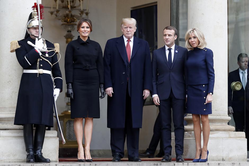 Donald Trump in Emmanuel Macron | Avtor: Epa