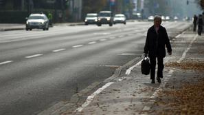 Ljudje na ulici v Ljubljani