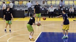 ogrevanje Nikolić Goran Dragić Slokar prijateljska tekma Slovenija ZDA Las Palma