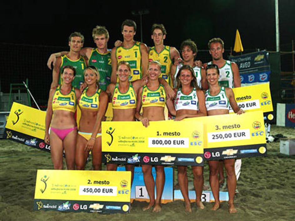 Najboljši igralci Tušmobil LG serije turnirjev v odbojki.