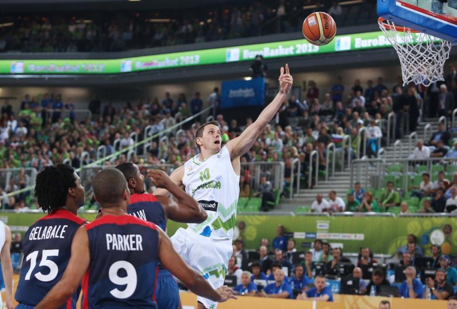 Slovenija Francija EuroBasket četrtfinale Stožice Ljubljana Nachbar Parker | Avtor: Saša Despot