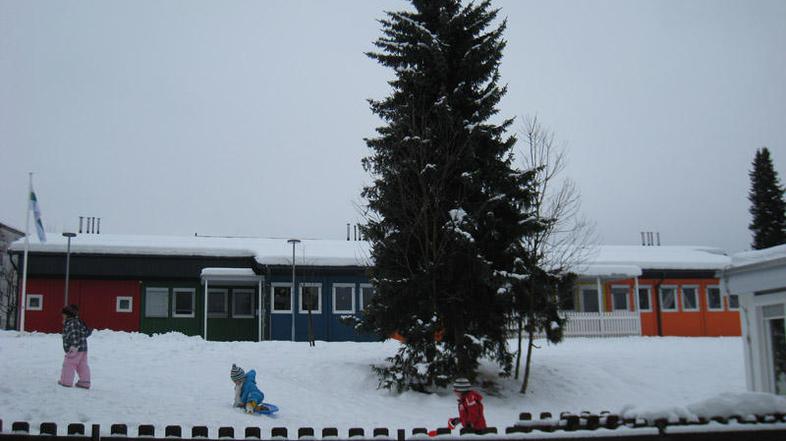 Mobilni vrtec v Grosupljem. (Foto: Tamara Barič)