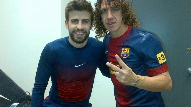 Pique Puyol Malaga Barcelona četrtfinale pokal Copa del Rey victory zmaga