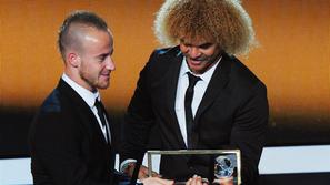 Stoch Valderrama puskas najlepši gol zlata žoga Zürich podelitev prireditev nagr