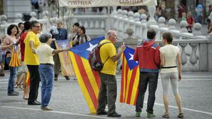 Človeška veriga v podporo Kataloniji