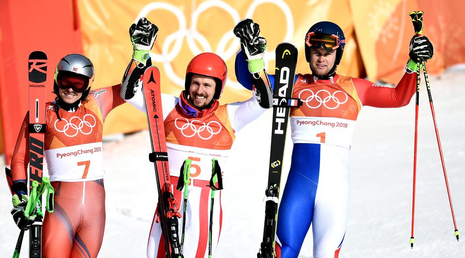 Kristoffersen Hirscher Pinturault OI 2018 | Avtor: Epa