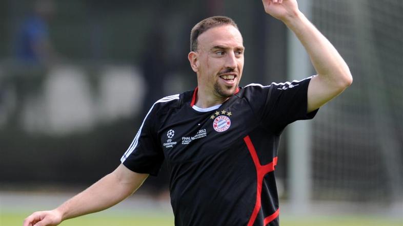 Ribery Chelsea Bayern München Liga prvakov finale trening