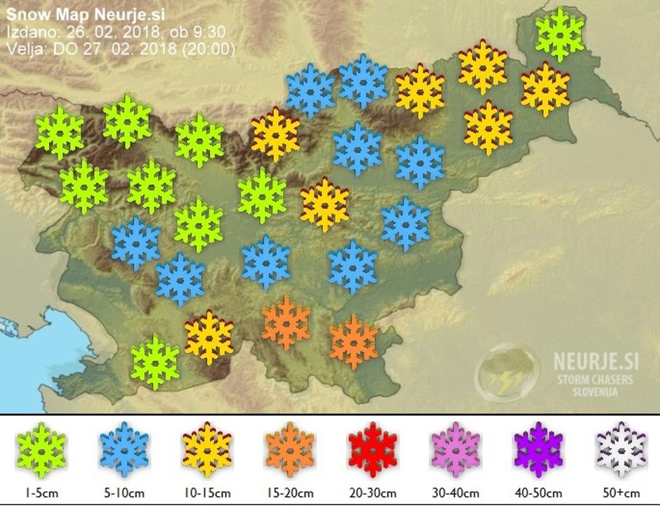 sneg napoved | Avtor: neurje.si