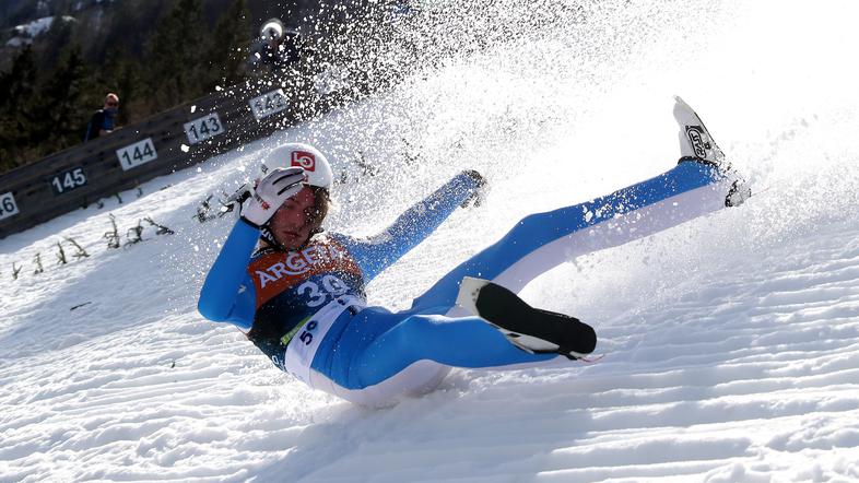 Daniel Andre Tande Planica padec