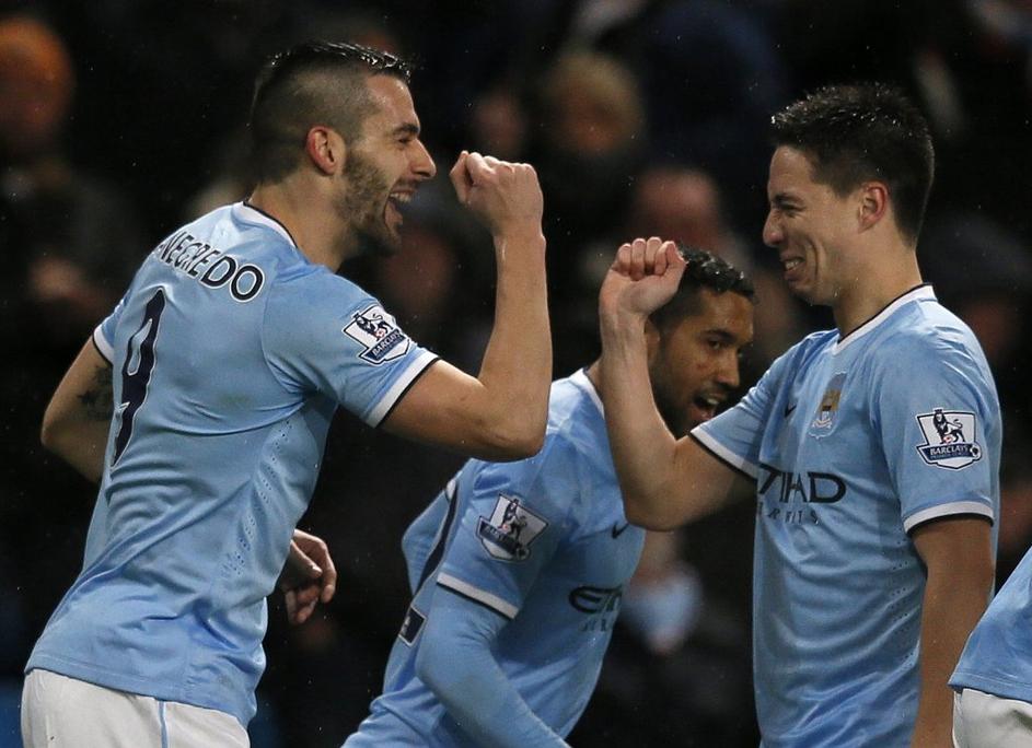 Negredo Nasri Manchester City West Ham ligaški pokal