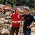 obisk predsednika vlade Roberta Goloba v Strugah pri Lučah poplave