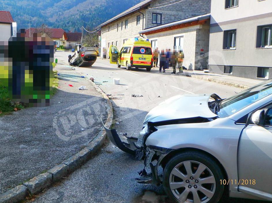 Prometna nesreča v Sodražici