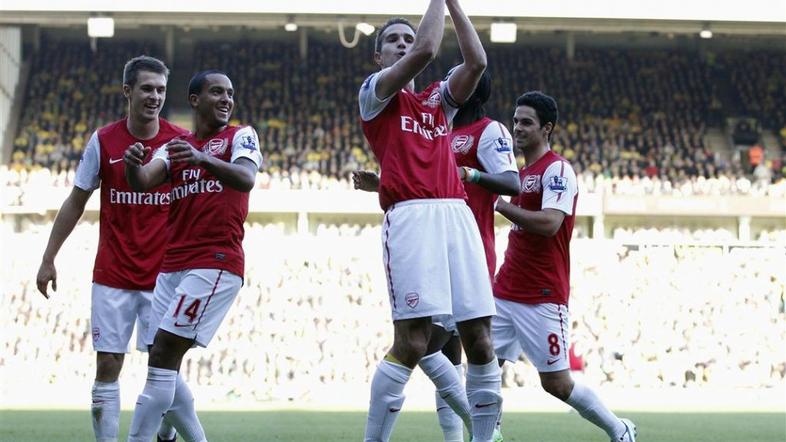 robin van persie norwich arsenal