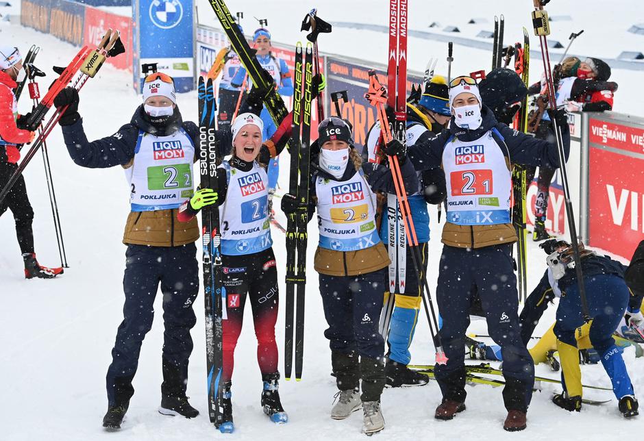 SP v biatlonu mešana štafeta Pokljuka | Avtor: Epa