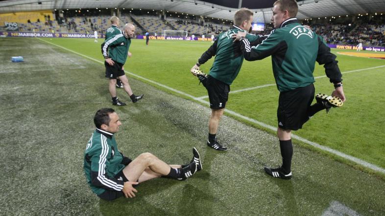 evropska liga maribor panathinaikos sodnik sodniki uefa razgibavanje raztegovanj