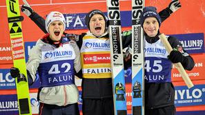 Domen Prevc in Anže Lanišek