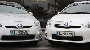 Toyota auris in prius