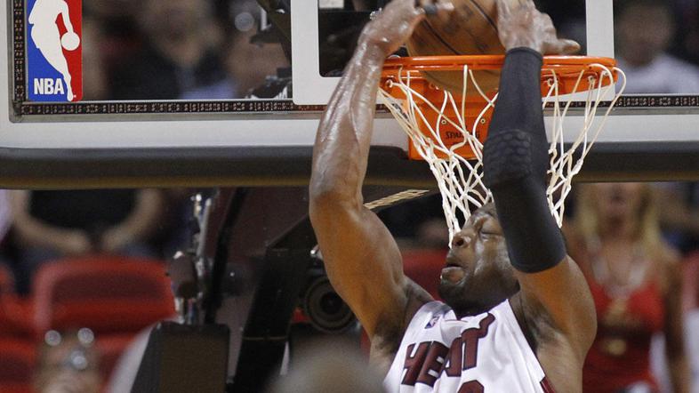 NBA Končnica Miami Heat Dwyane Wade zabija koš