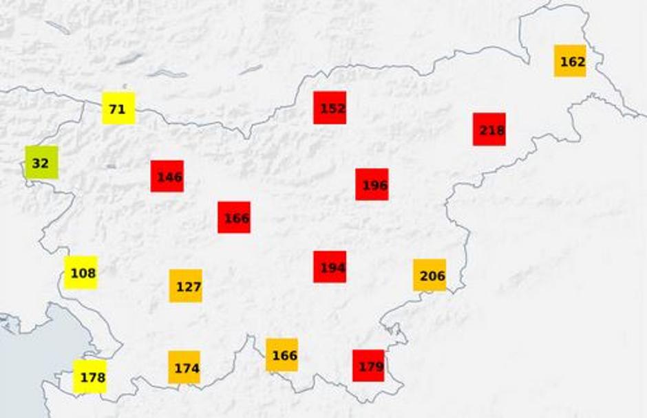 Požarna ogroženost | Avtor: meteo.si