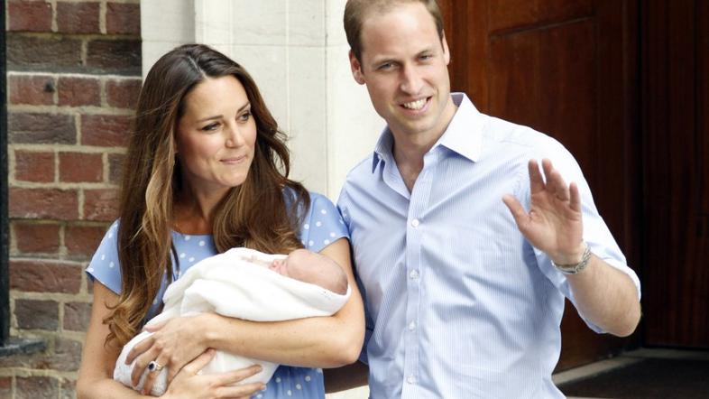 William in Kate z dojenčkom 