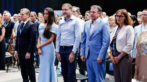 volilni kongres Gibanja Svoboda, Robert Golob, tina gaber golob, Klemen Boštjančič, Nataša avšič bogovič