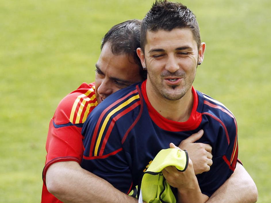David Villa je zelo pomemben adut Španije. (Foto: Reuters)