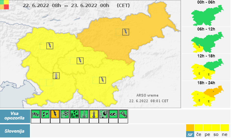 neurja nevihte alarm | Avtor: Arso