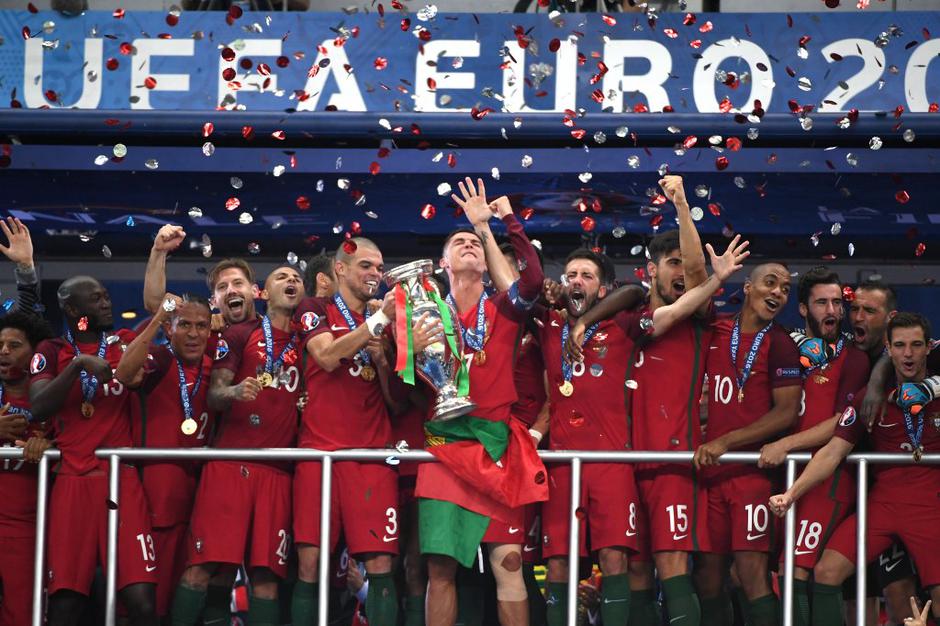 Euro 2016, finale, Francija, Portugalska | Avtor: EPA