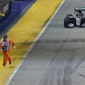 delavec ob stezi singapur FIA ravnina