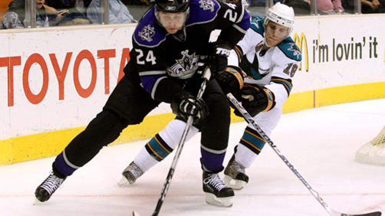 LA Kingsi so na domačem ledu tretjič letos klonili proti San Joseju.