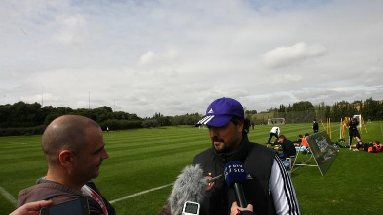 Zahovič Balantič Maribor Jerez trening Evropska liga šestnajstina finala igrišče