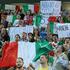 Hrvaška Italija EuroBasket Stožice Ljubljana navijači gledalci tribuna napis