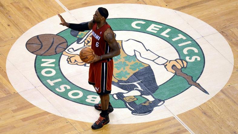 LeBron James Boston Garden